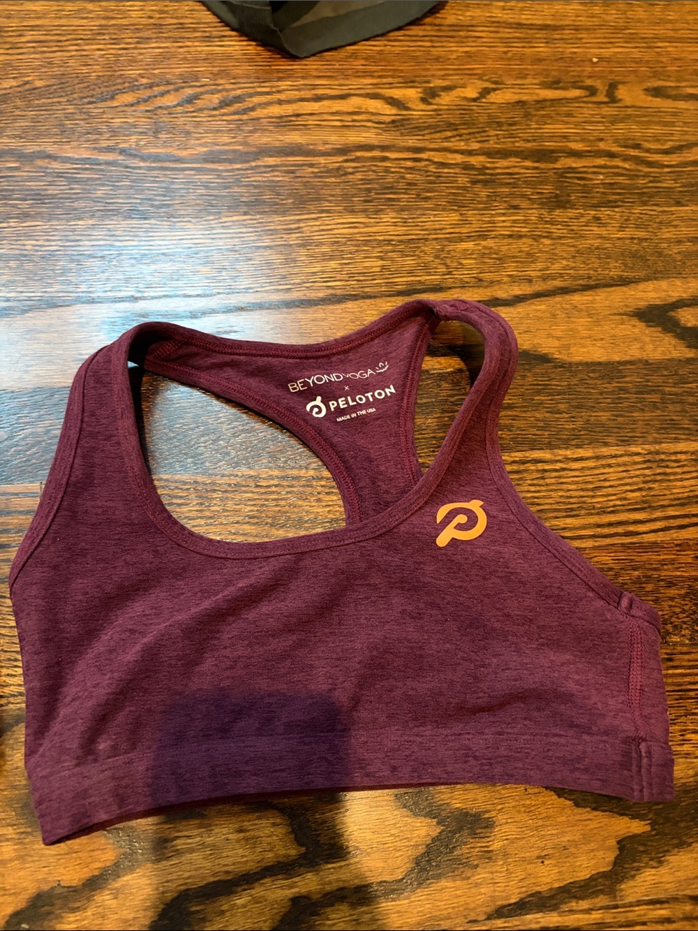 Beyond Yoga x Peloton Deep Burgundy Racerback Sports Bra size small